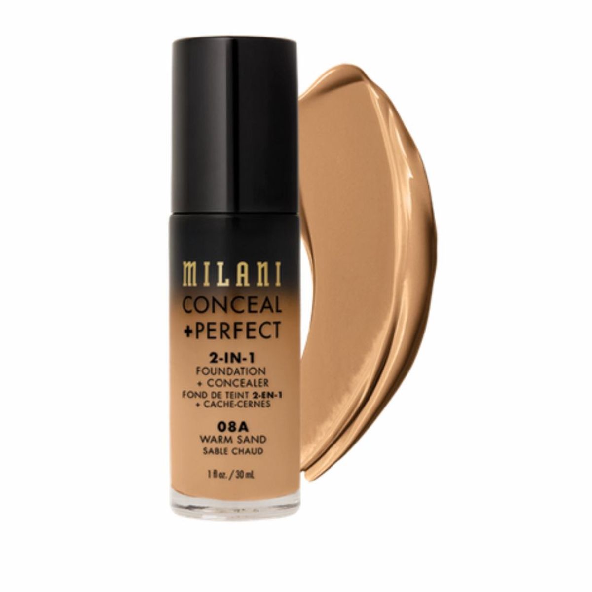 MILANI COSMETICS - Base Matte 2 en 1 Milani 08A-Warm Sand