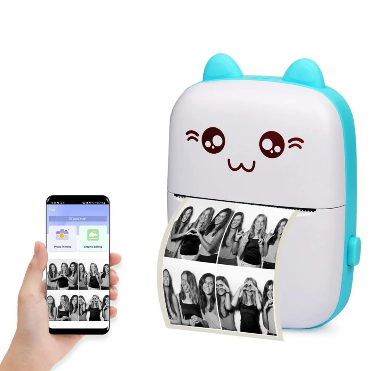 GENERICO - Impresora Para Celular Termica Portatil Bluetooth azul