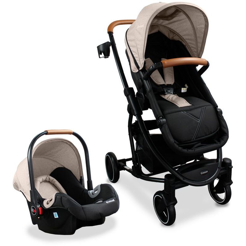 BEBESIT - Coche Moises Travel System Prima Bebesit Beige