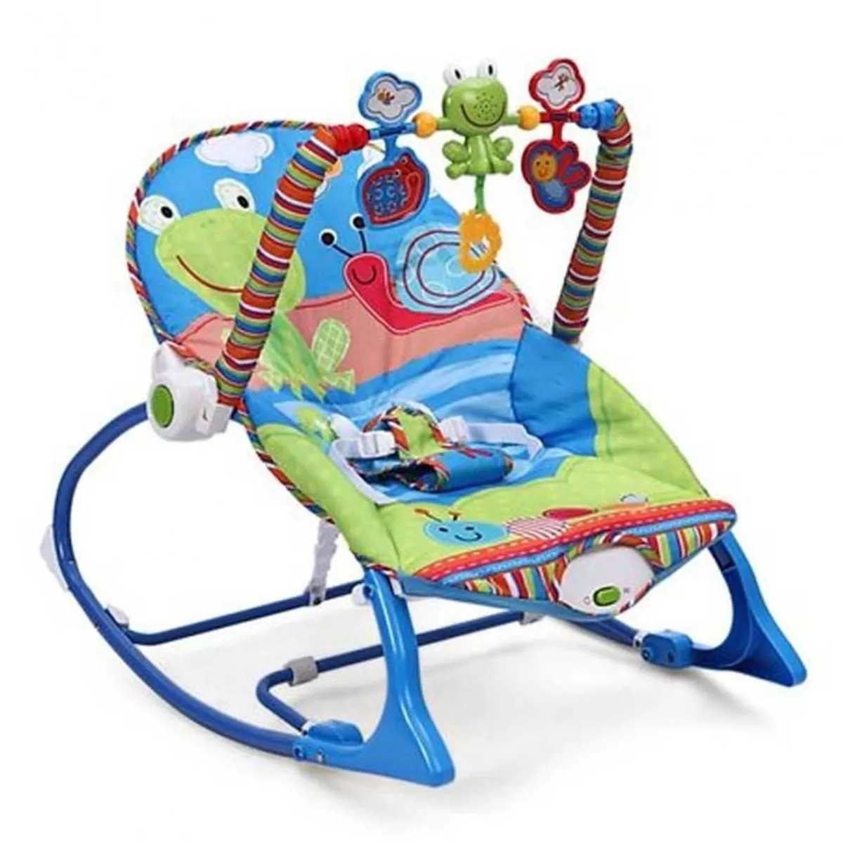 BABIES AND KIDS - Silla Vibradora Mecedora Crece Conmigo Ranita Azul