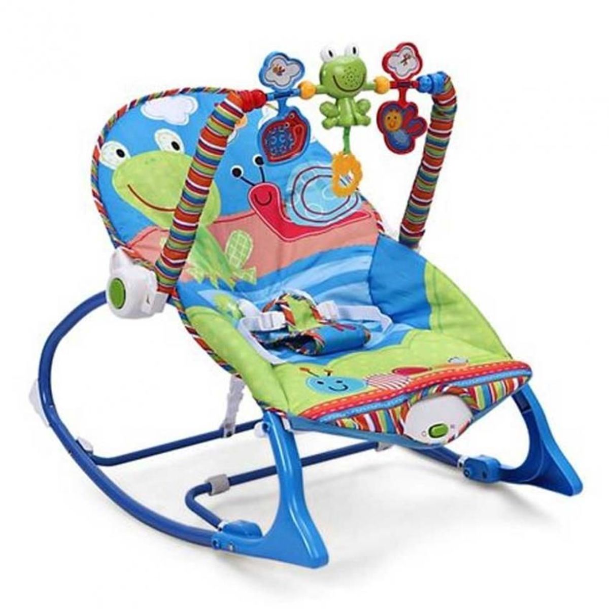 BABIES AND KIDS - Silla Vibradora Mecedora Crece Conmigo Ranita Azul