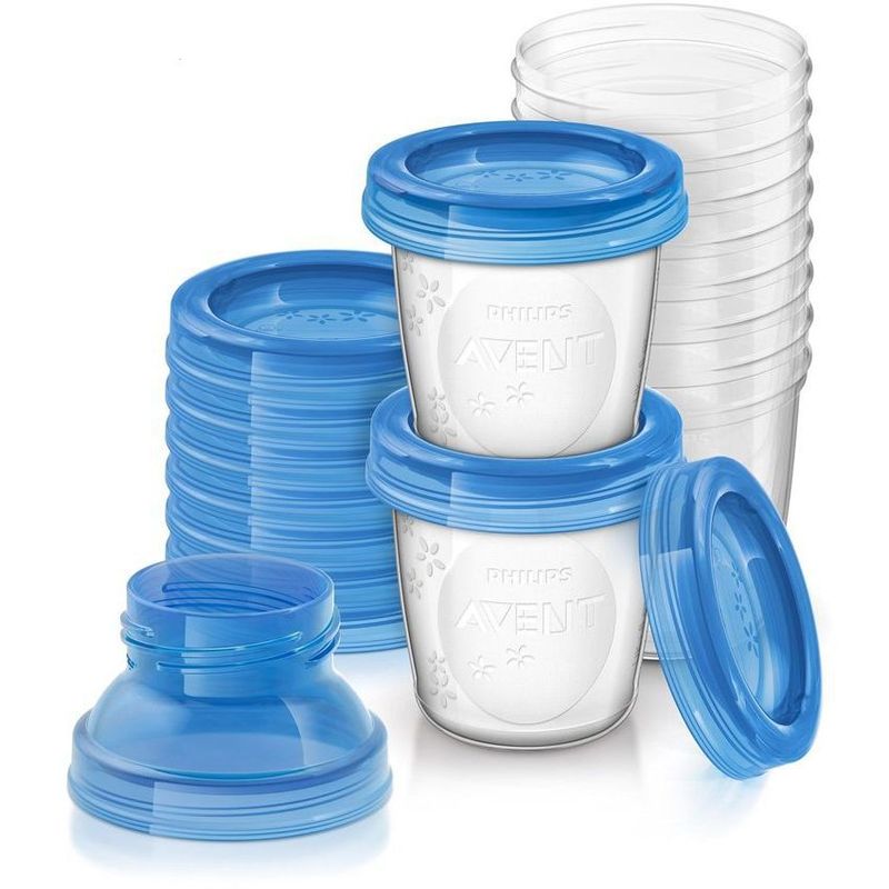 AVENT - Recipientes Vasos Via Leche Materna Avent Re Utilizables x10