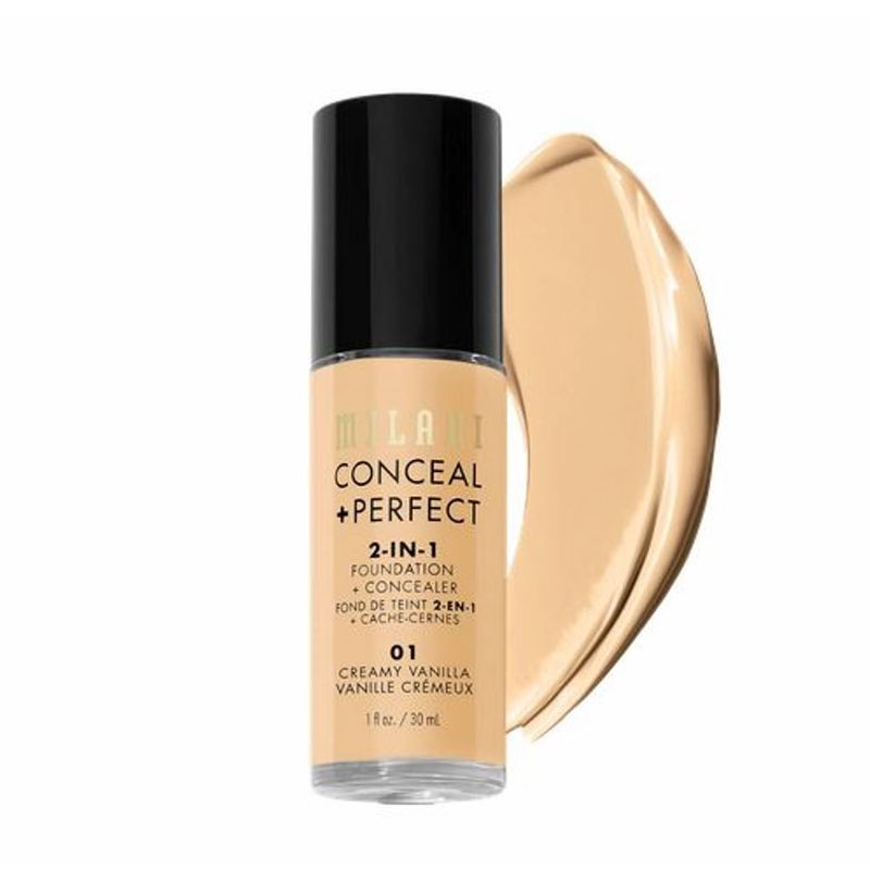 MILANI COSMETICS - Base Matte 2 en 1 Milani 01-Creamy Vainilla