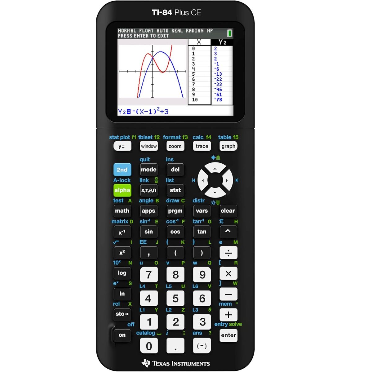 TEXAS INSTRUMENTS - Calculadora Gráfica A Color TI-84 Plus CE Texas Instruments