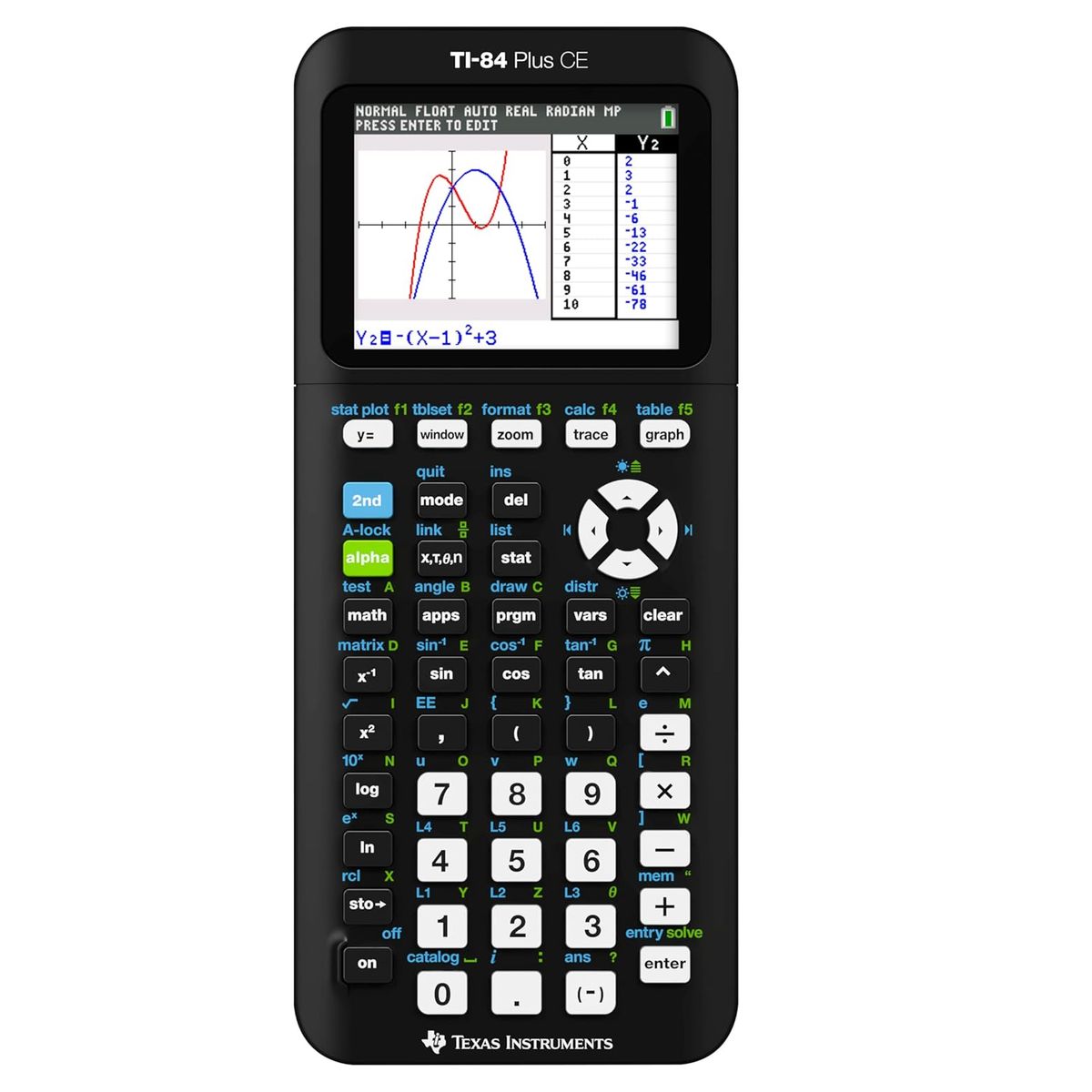 TEXAS INSTRUMENTS - Calculadora Gráfica A Color TI-84 Plus CE Texas Instruments