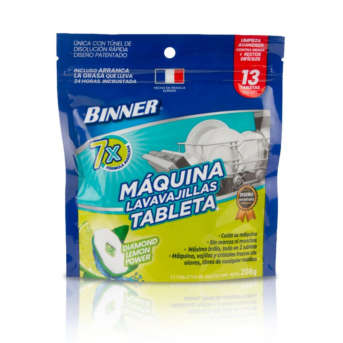 BINNER - Máquina Lavavajillas BINNER en Tableta Limón 208gr