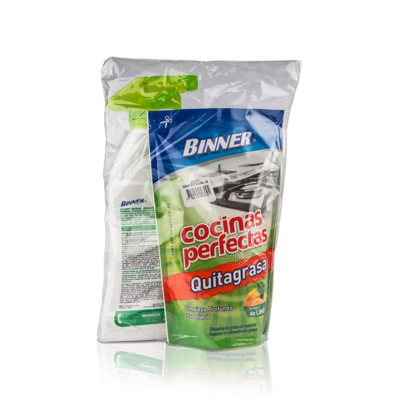 BINNER - Kit Quitagrasa BINNER Limón 500 ml más Doypack 500ml