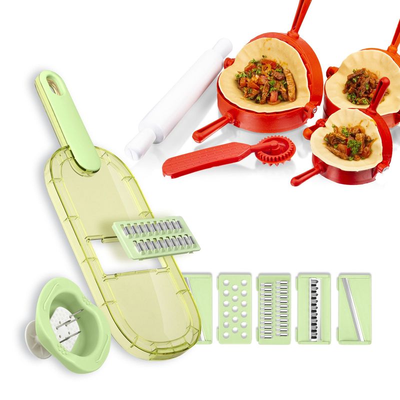 CHEF MASTER - Combo: rallador cocina 6en1 + Set 3 moldes empanadas