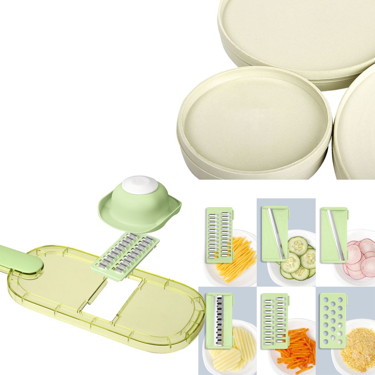 CHEF MASTER - Combo rallador cocina 6en1  Molde X3 arepas  Rodillo