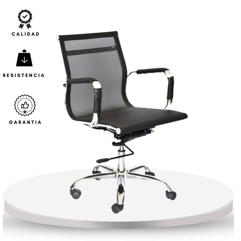 EKONOMODO COLOMBIA - Silla De Oficina Elegance Bice Gerente Negro
