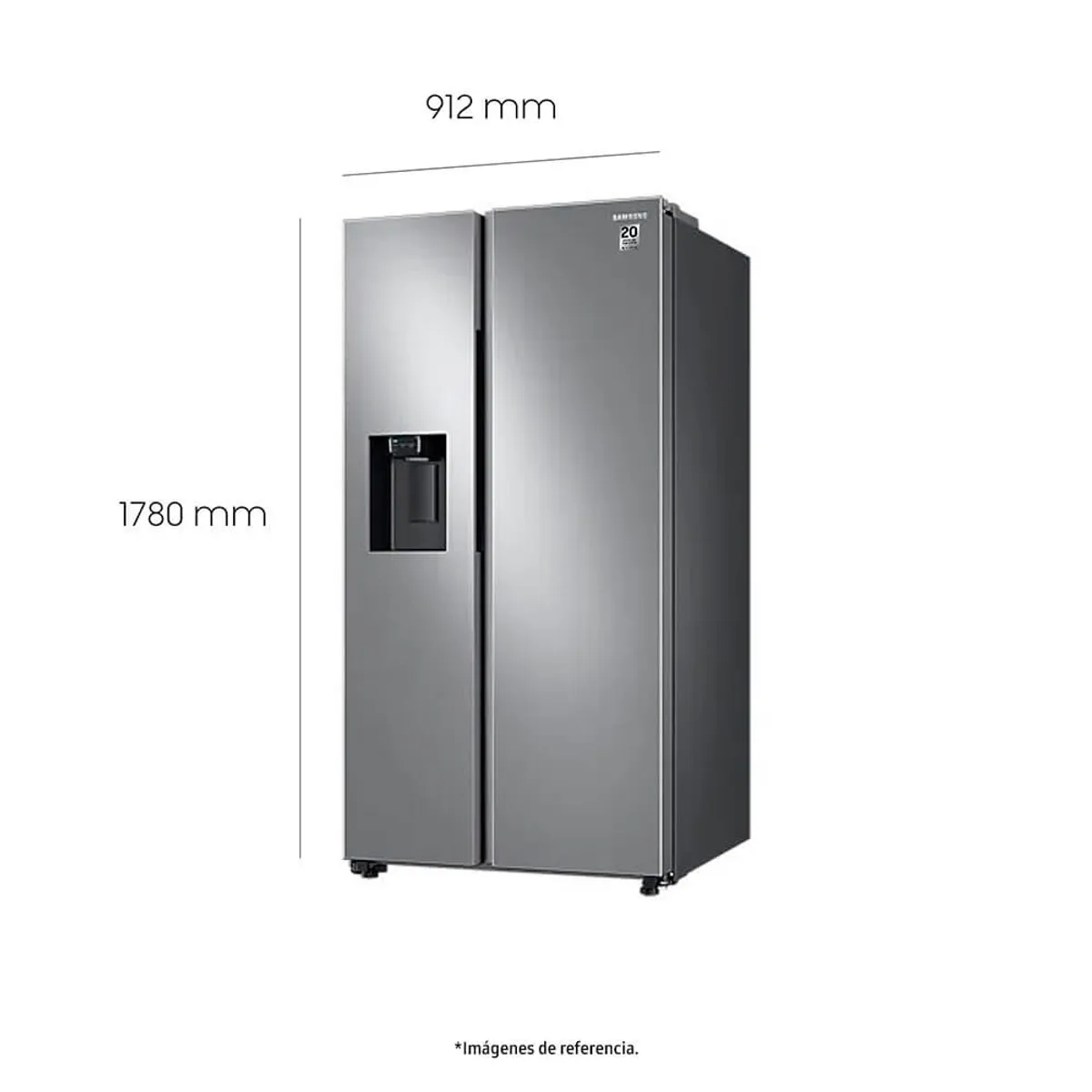 SAMSUNG - Nevecón SAMSUNG Side by Side 778 Litros RS27T5200S9/CO Gris