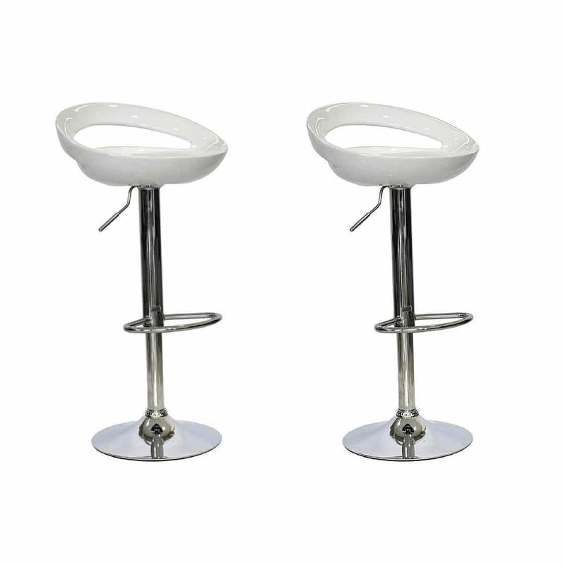 EKONOMODO COLOMBIA - Set X2 Silla Bar Polo Blanco