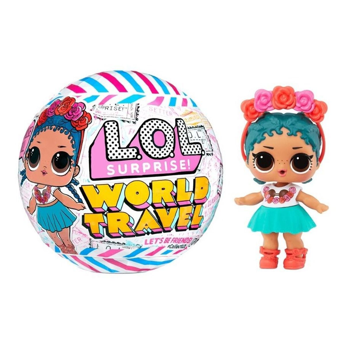 GENERICO - Set De Muñecas Lol - World Travel Viajera + 8 Sorp 576013euc.