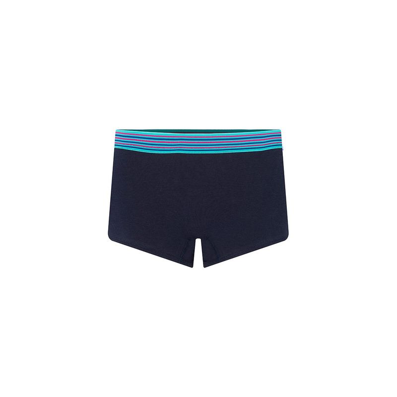 DIANE & GEORDI - Panty bóxer de algodón peinado de lujo (6089) - Azul oscuro
