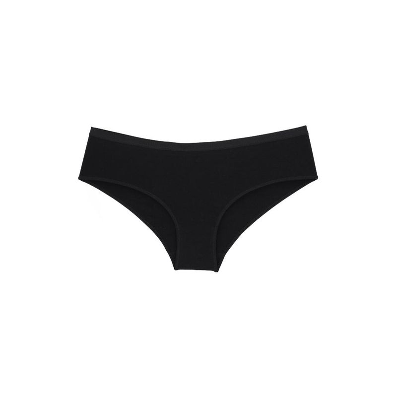 DIANE & GEORDI - Panty cachetero de algodón peinado de lujo (6346) - Negro