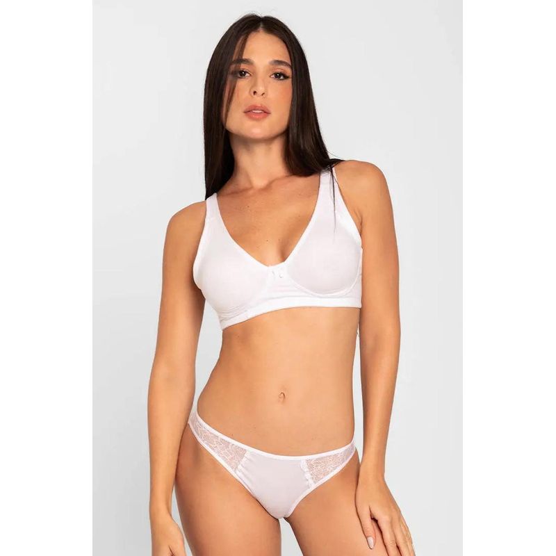 DIANE & GEORDI - Panty tanga (6001) - Blanco