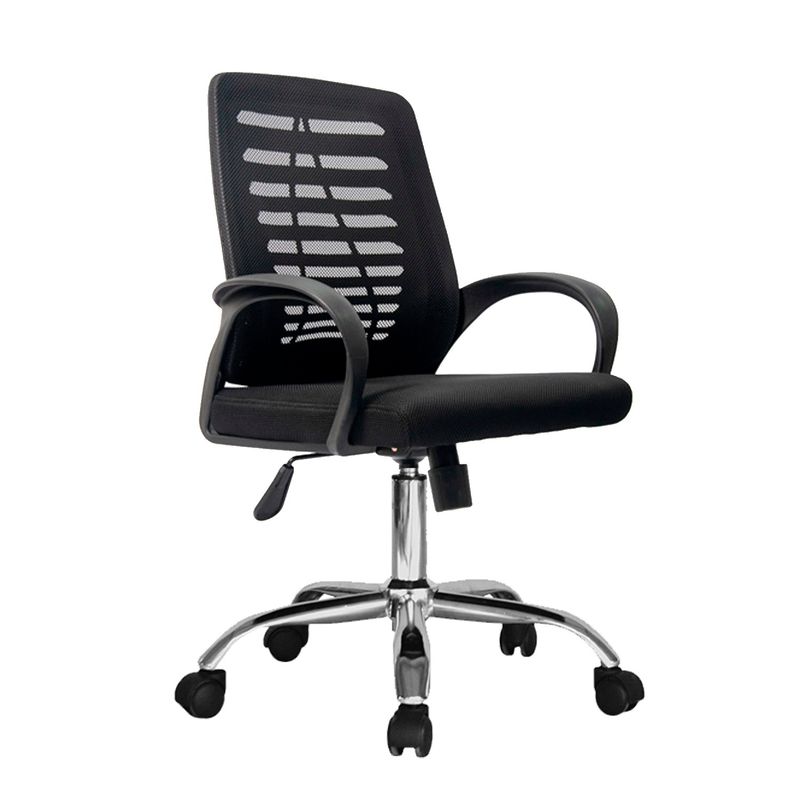 MUEBLESYA - Silla de Oficina Belmira Ergonómica Basculante Cromo