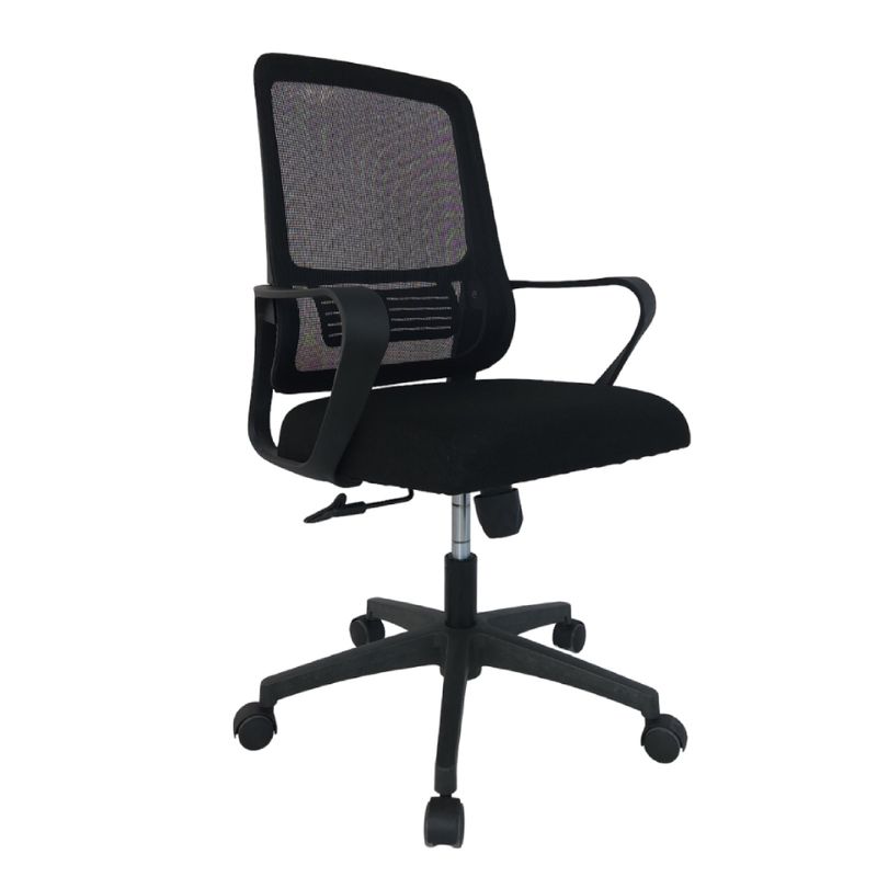 MUEBLESYA - Silla De Oficina Cauca Basculante Base Negra Ergonomica