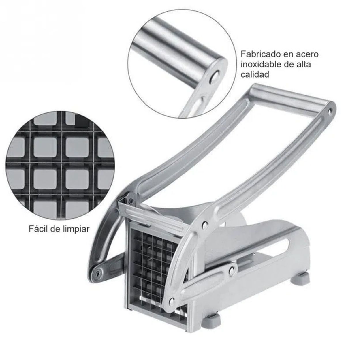 ONE PIXEL - Cortador Manual De Papas Patatas Fritas Acero Inoxidable