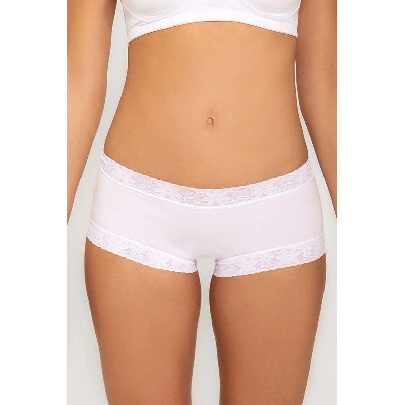 DIANE & GEORDI - Panty Cachetero de Algodón 020581 - Blanco