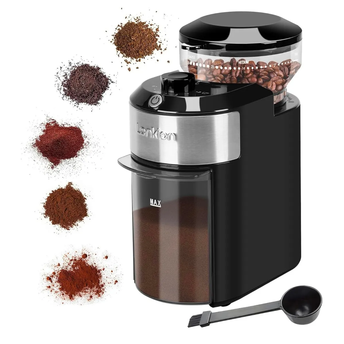 GENERICO - Molino café automatico con selector de molienda 25 ajustes