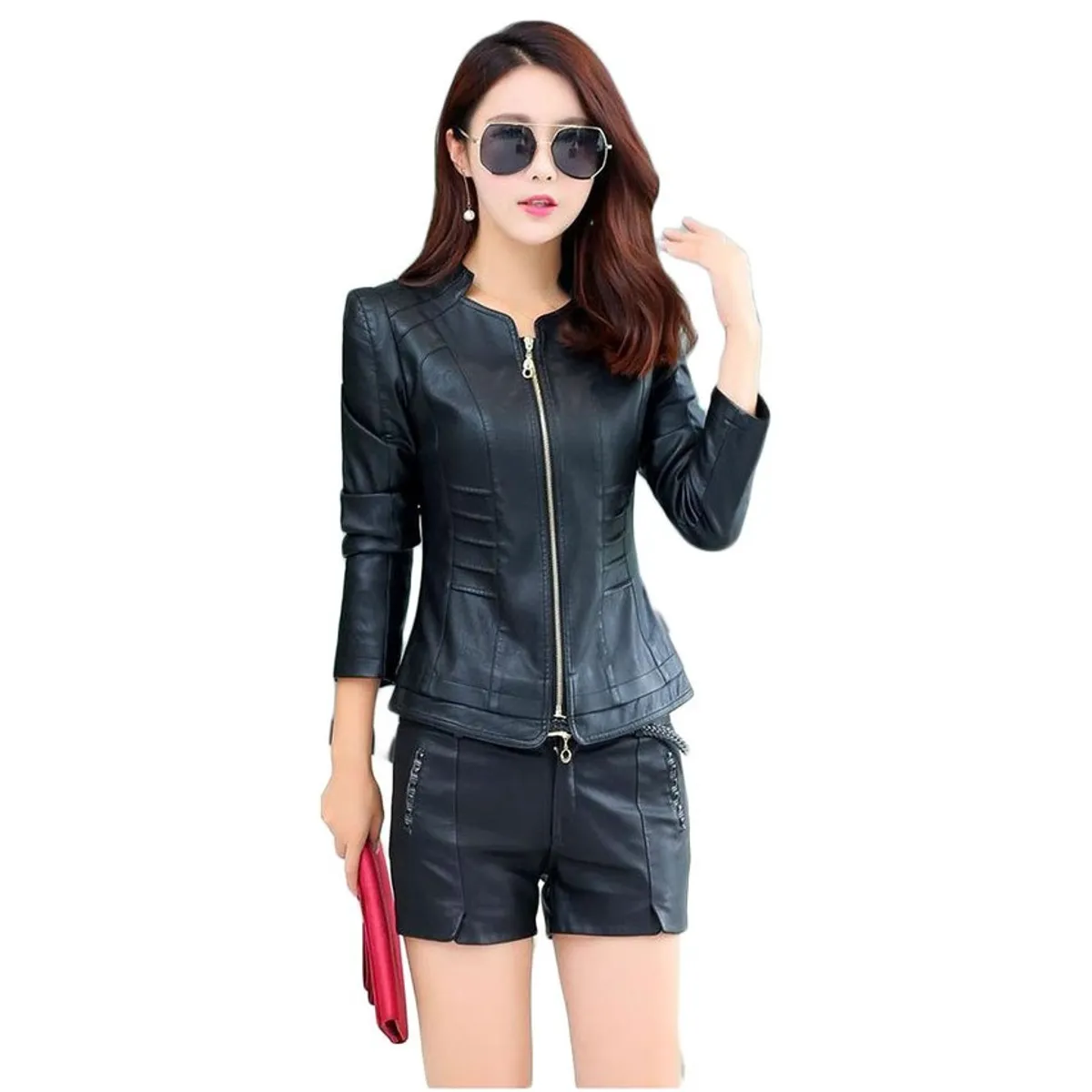 THE CLOTHING COMPANY - Chaqueta Mujer Cuero Sintético-Negro