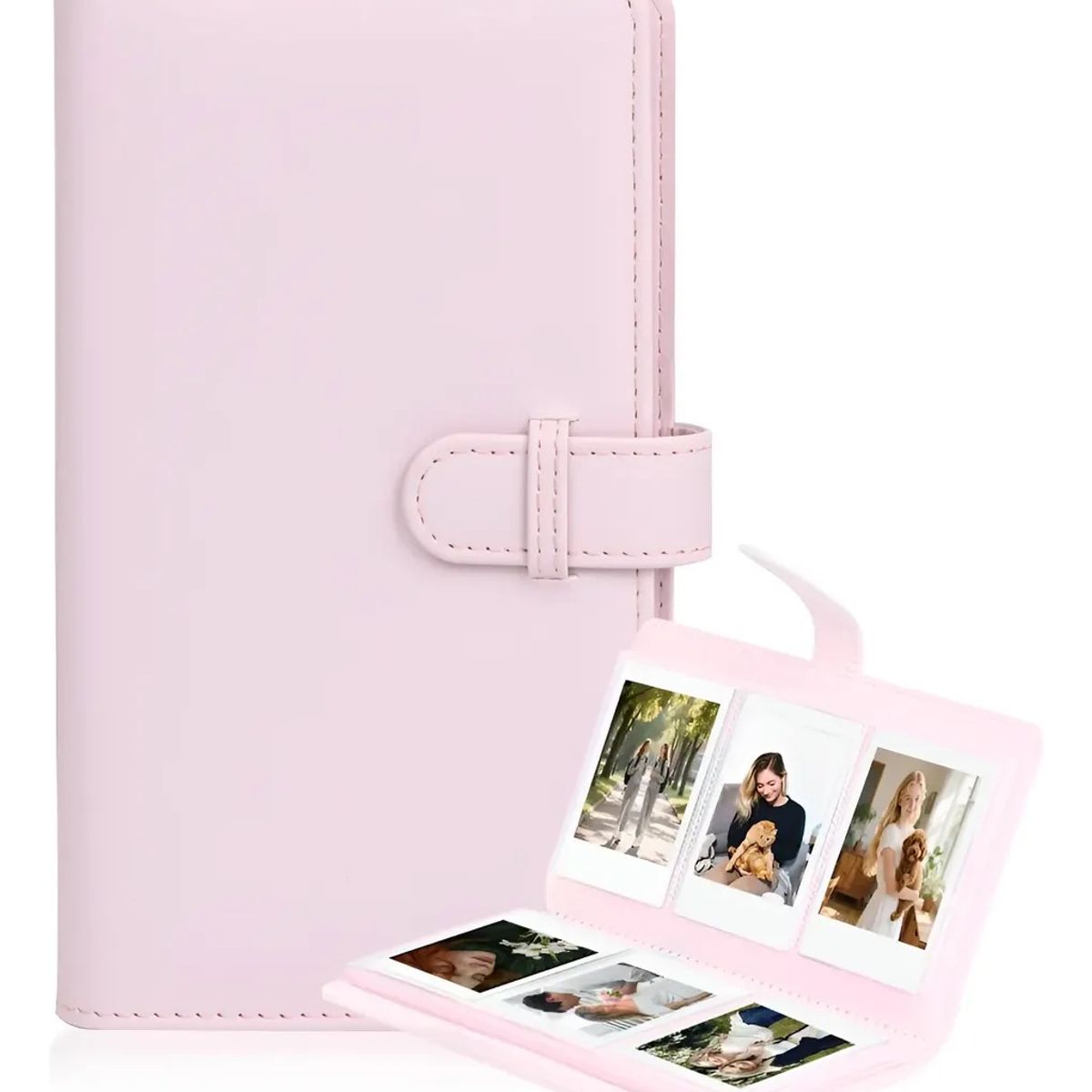 GENERICO - Album para fotos Instax Mini 108 Fotos - Rosa Pastel