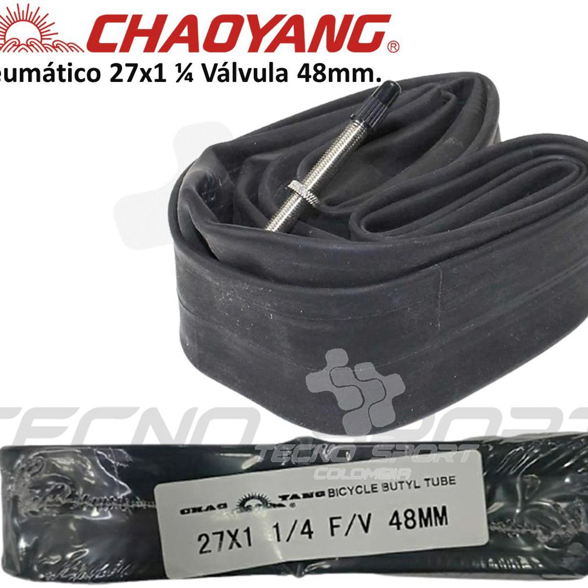 CHAOYANG - Neumatico Bicicleta 700x35 Valvula 48mm Chaoyang Fv