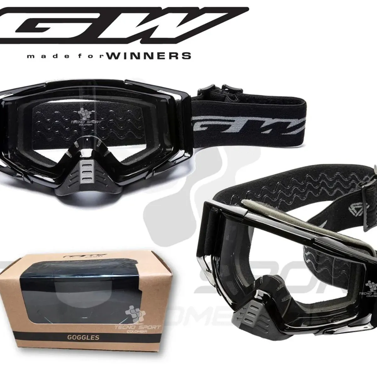 GW - Gafas Ciclismo Gw Uv400 Deportivos Goggles Bmx Downhill