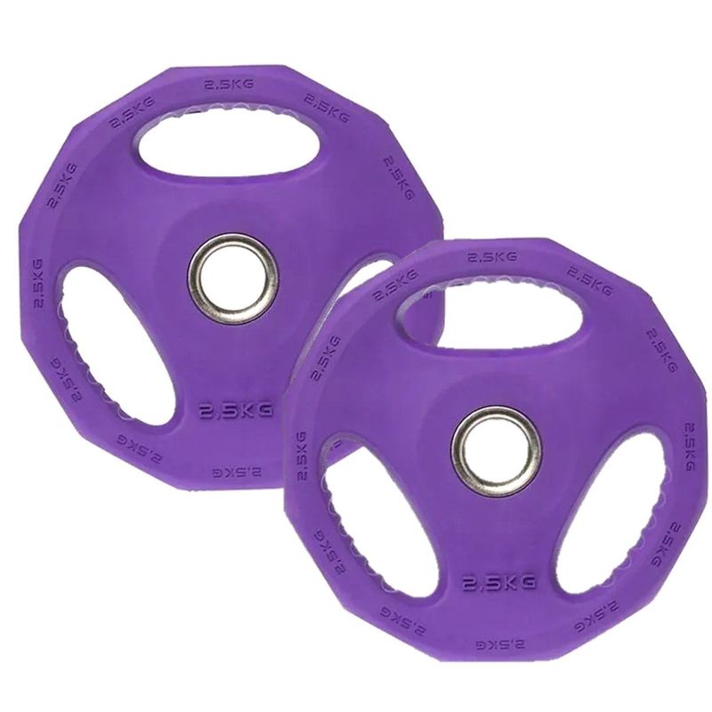 SPORTFITNESS - Disco Pesas Encauchada Body Pump Sport Fitness 25k X2discos