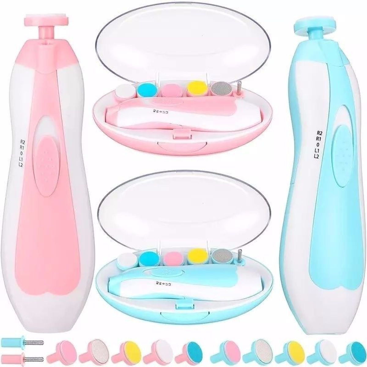 ONE PIXEL - Lima Eléctrica Para Bebe Cuidado De Uñas Rosa ONE PIXEL