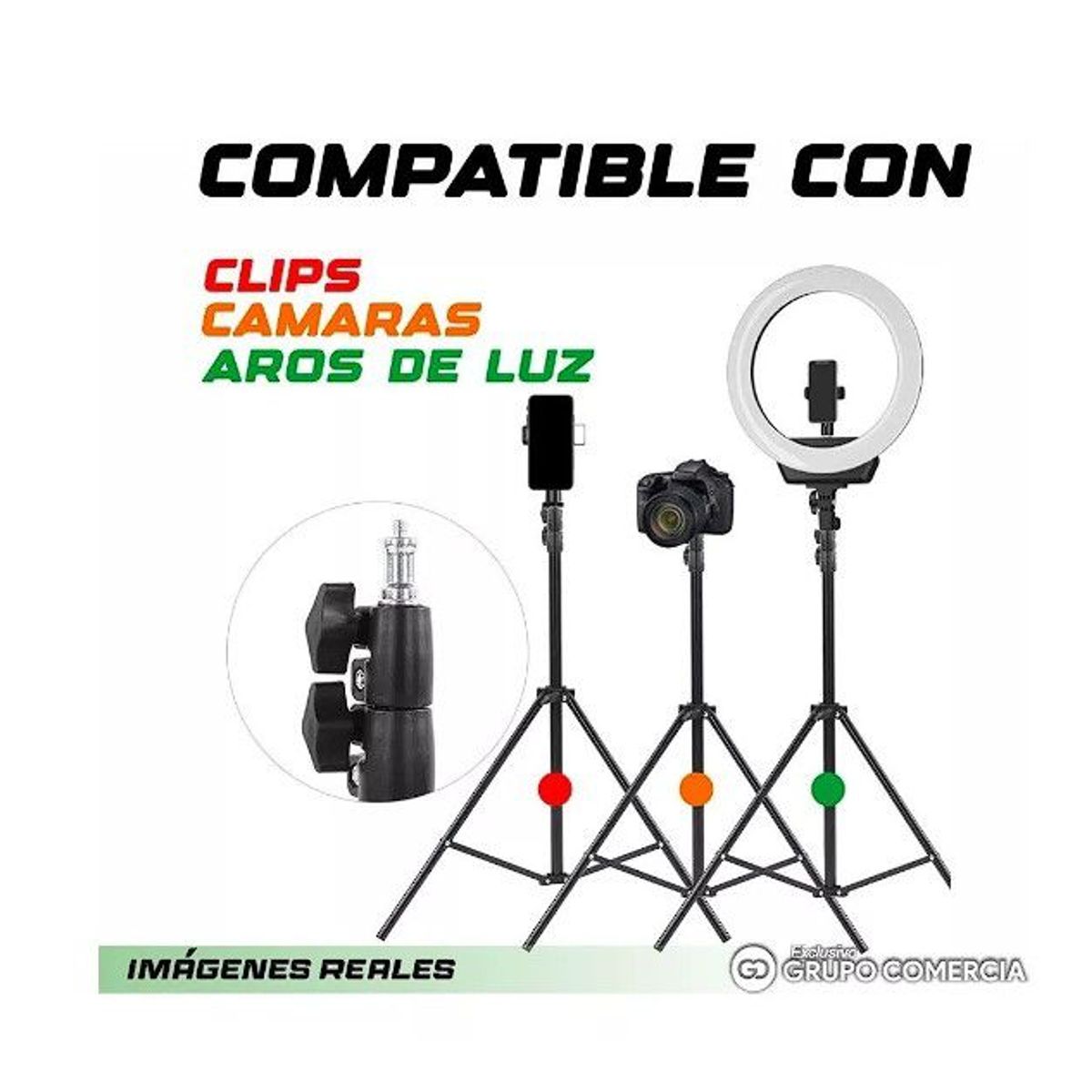 SHEN HUANG - Trípode Multifunción Ajustable Con Clip Para Celular