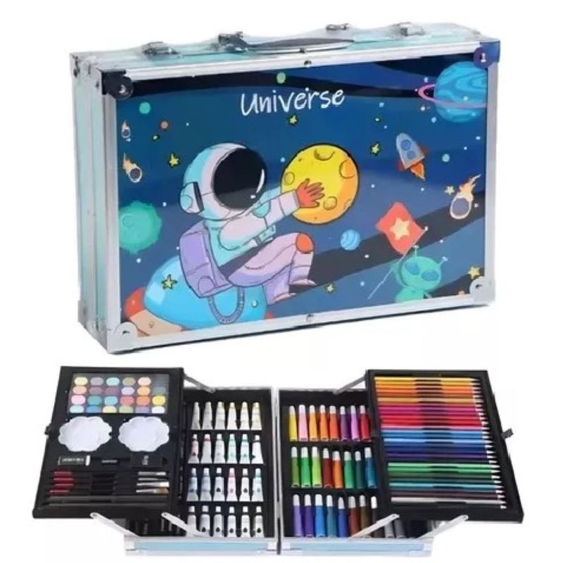 ZHOPI CO - Set De Arte Profesional De 145 Piezas Tipo Maleta Para Niños