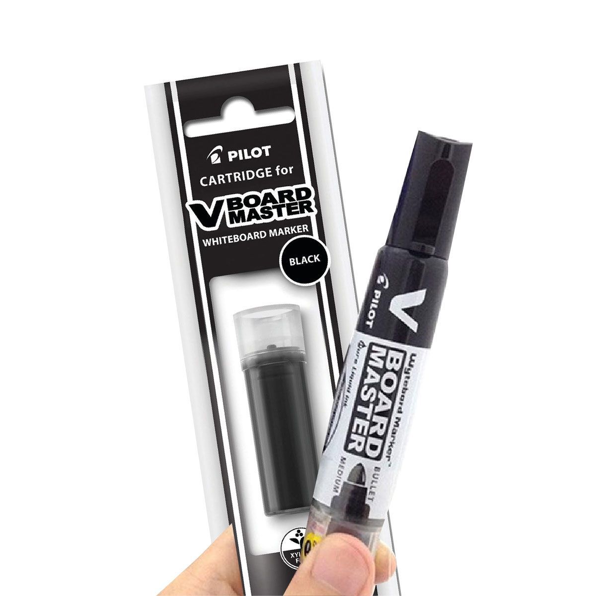 PILOT - Marcador Borrable Recargable Pilot Negro Repuesto V Board