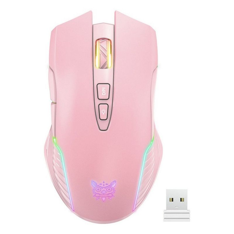ONIKUMA - Mouse Inalambrico Cw905 Onikuma Color Rosa Recargable