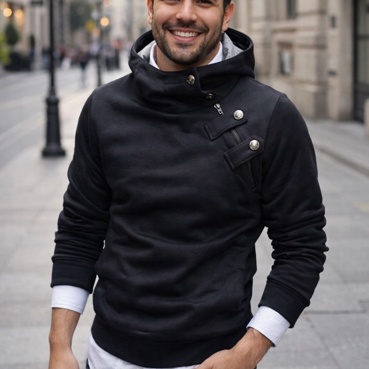 THE CLOTHING COMPANY - Chaqueta Hombre Algodon Buso Buzo Cuello Alto
