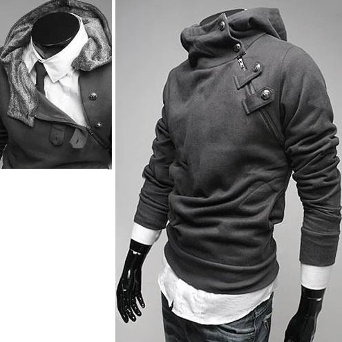 THE CLOTHING COMPANY - Chaqueta Hombre Algodon Buso Buzo Cuello Alto