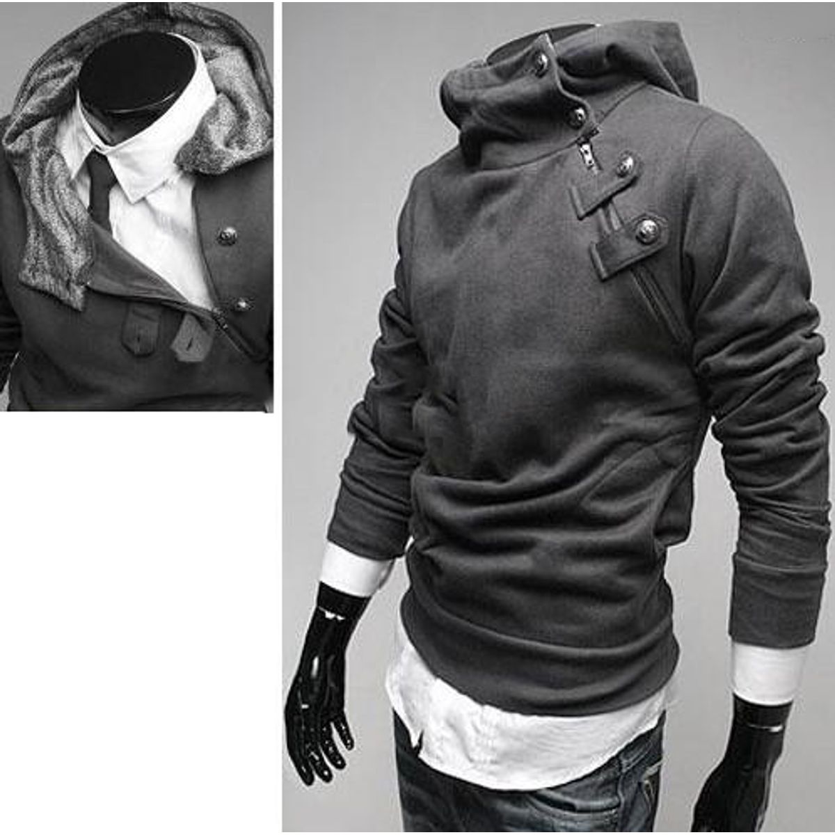 THE CLOTHING COMPANY - Chaqueta Hombre Algodon Buso Buzo Cuello Alto