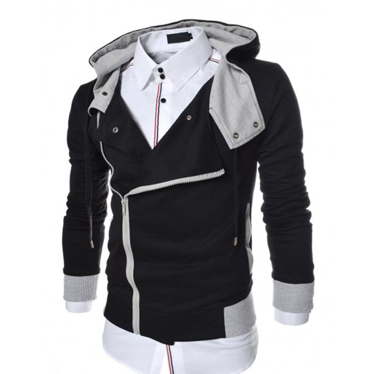 THE CLOTHING COMPANY - Chaqueta Hombre Algodon Perchado GNRC Cierre Lateral