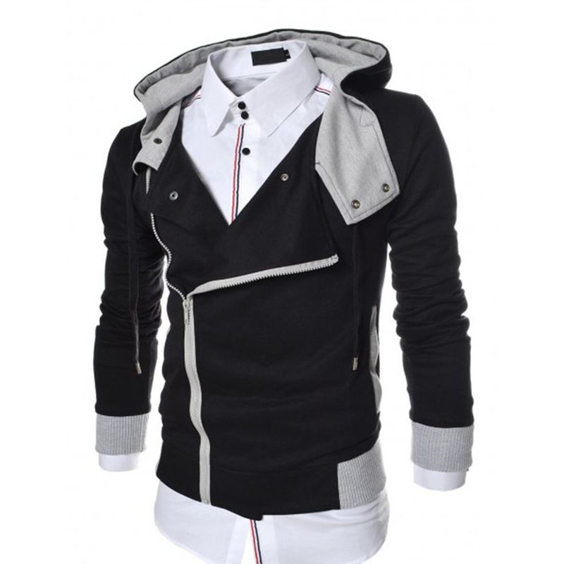 THE CLOTHING COMPANY - Chaqueta Hombre Algodon Perchado GNRC Cierre Lateral.