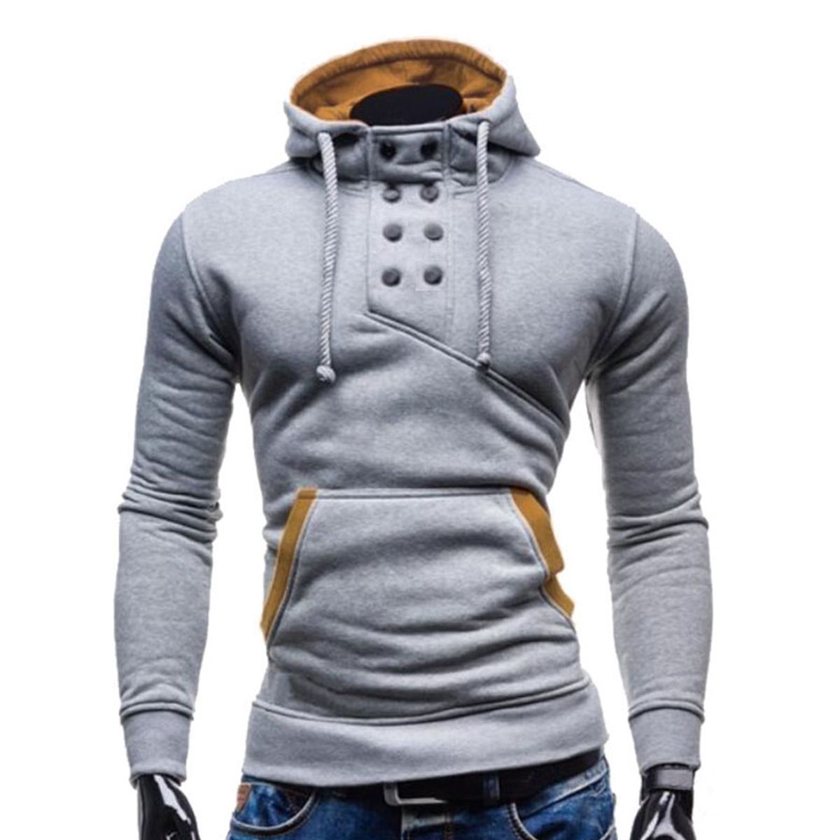 THE CLOTHING COMPANY - Chaqueta Hombre Algodon GNRC Buso Buzo 8 Botones.