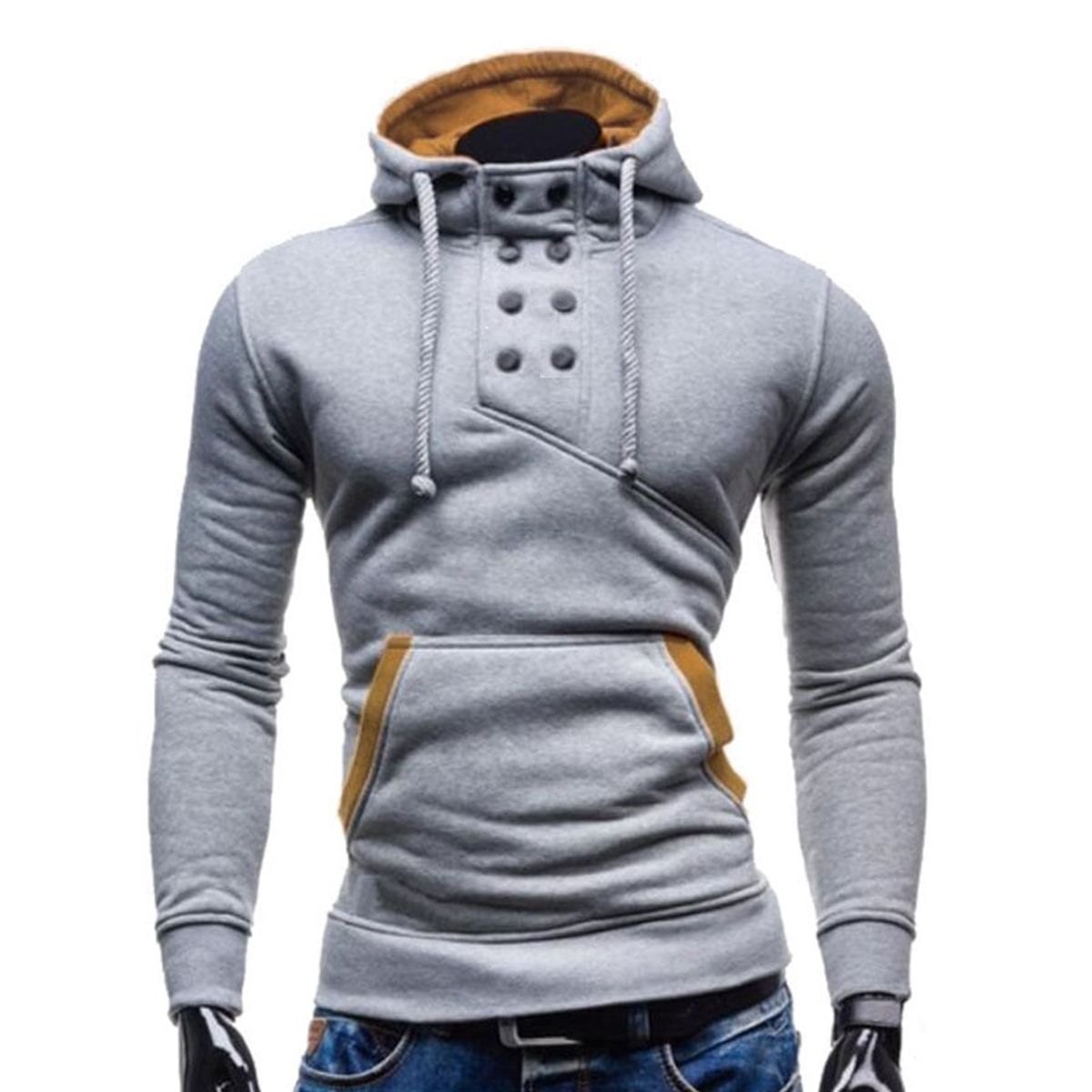 THE CLOTHING COMPANY - Chaqueta Hombre Algodon GNRC Buso Buzo 8 Botones.