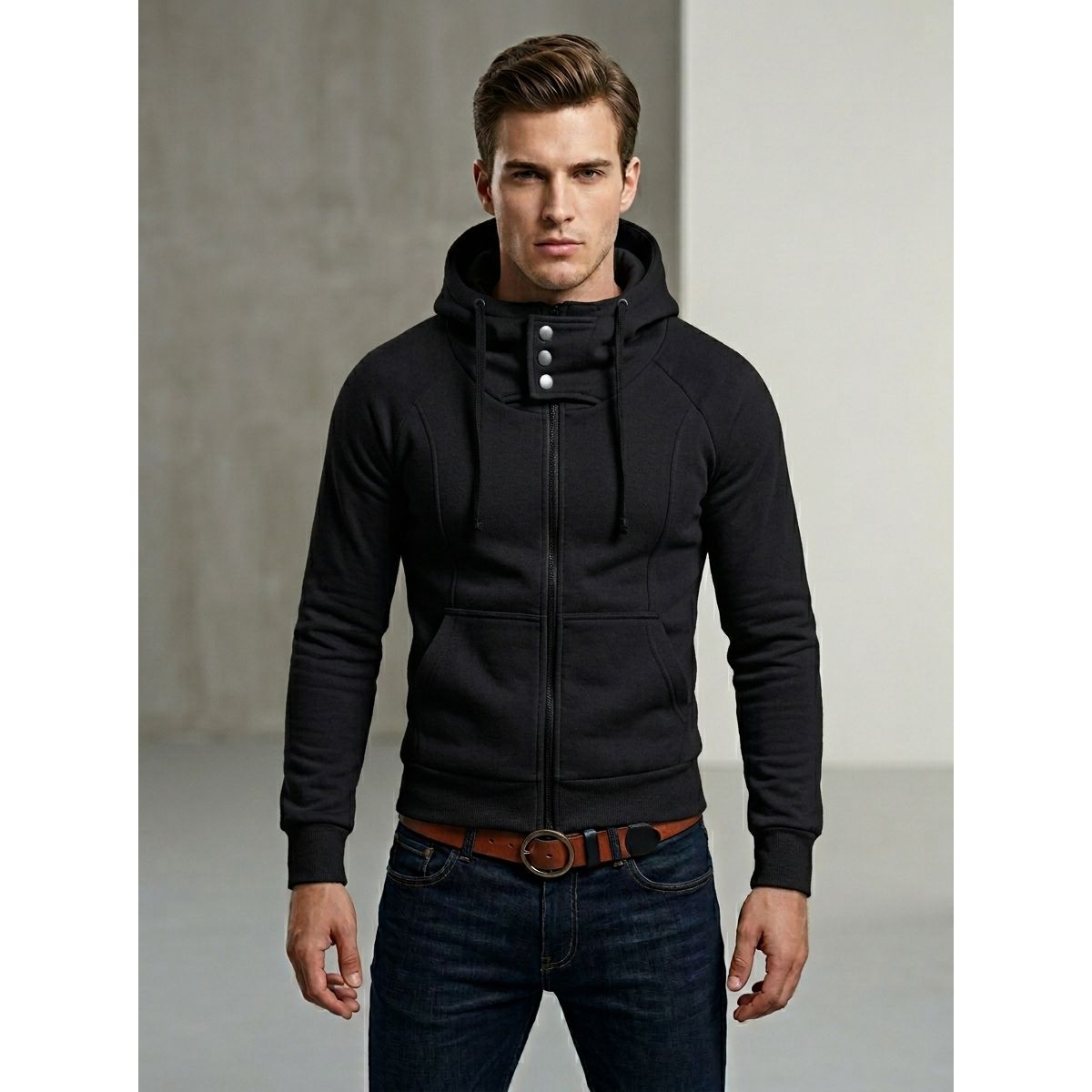 THE CLOTHING COMPANY - Chaqueta Hombre Algodon GNRC Buso Buzo 3 Botones.