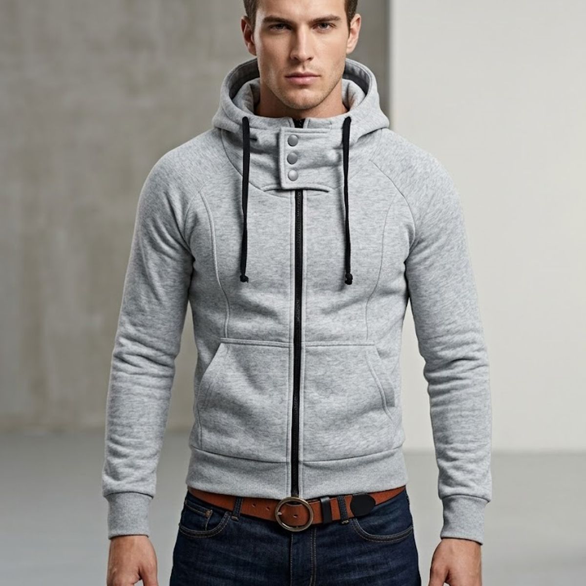 THE CLOTHING COMPANY - Chaqueta Hombre Algodon GNRC Buso Buzo 3 Botones.