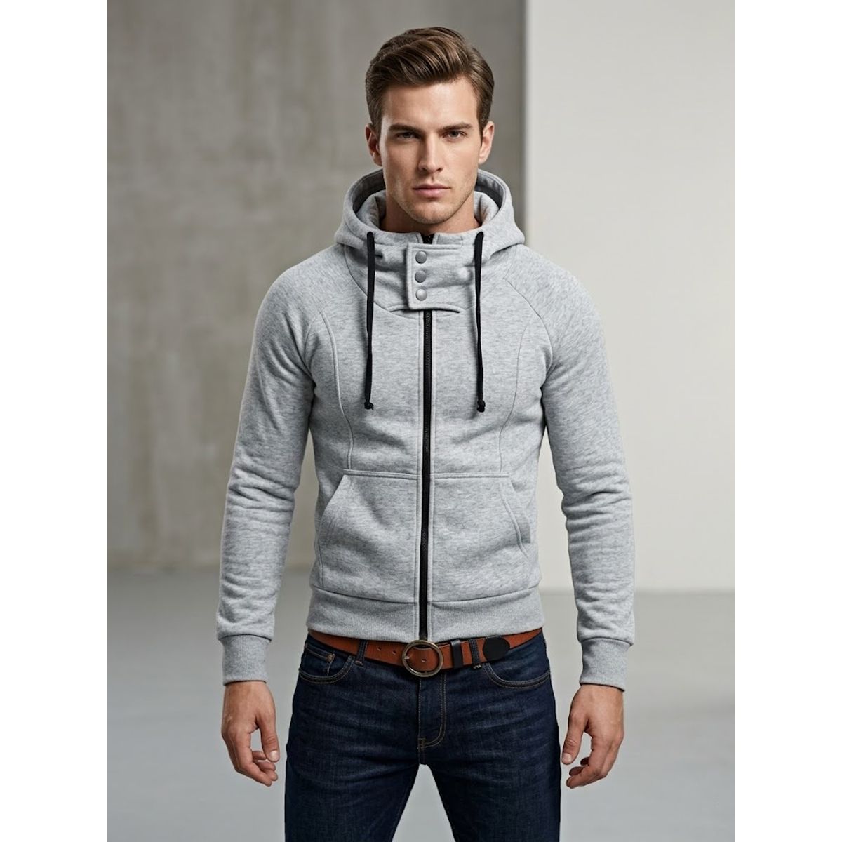 THE CLOTHING COMPANY - Chaqueta Hombre Algodon GNRC Buso Buzo 3 Botones.