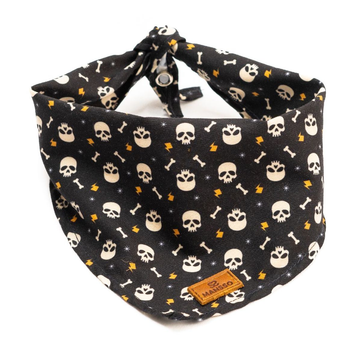 GENERICO - Pañoleta Calaveras Para Perrogato Mansso Talla S