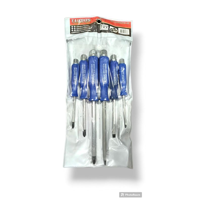 GENERICO - Juego Destornilladores Golpe X 6 Pcs