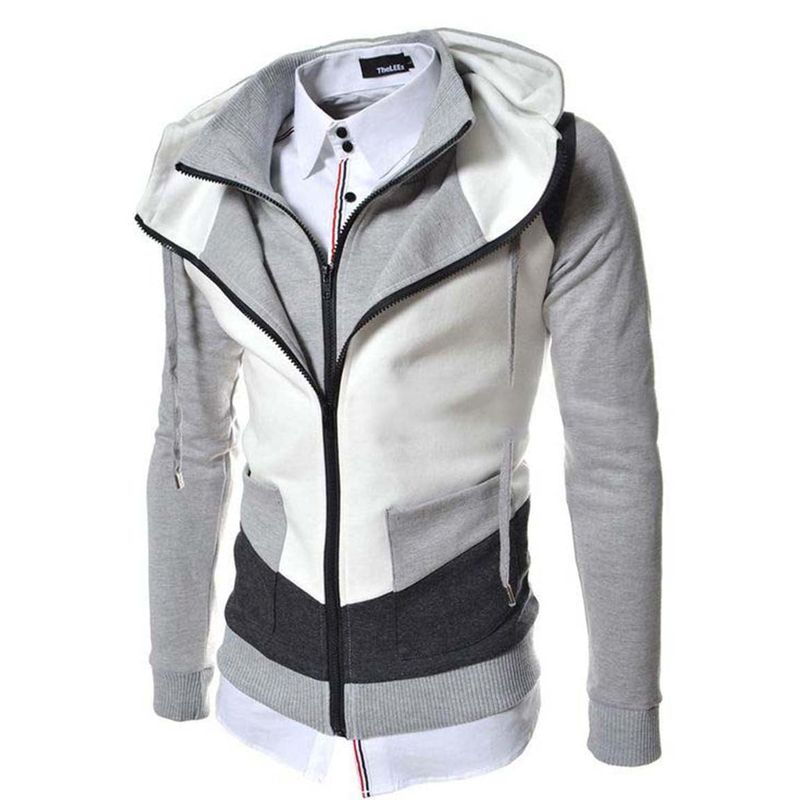 THE CLOTHING COMPANY - Chaqueta Hombre Algodon Perchado Buso Doble Cremallera.