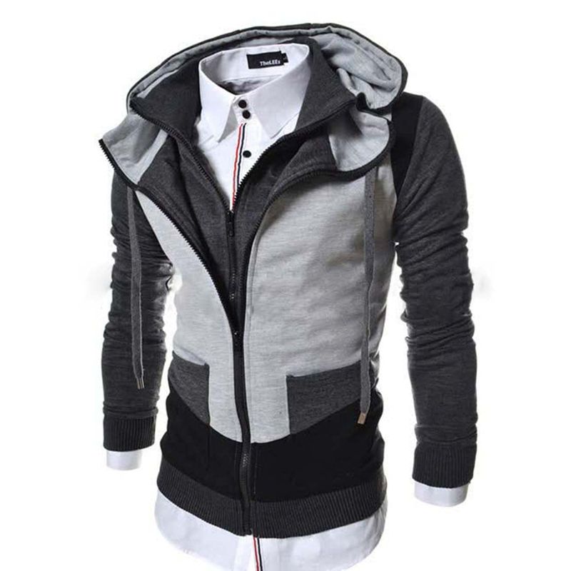 THE CLOTHING COMPANY - Chaqueta Hombre Algodon Perchado Buso Doble Cremallera.