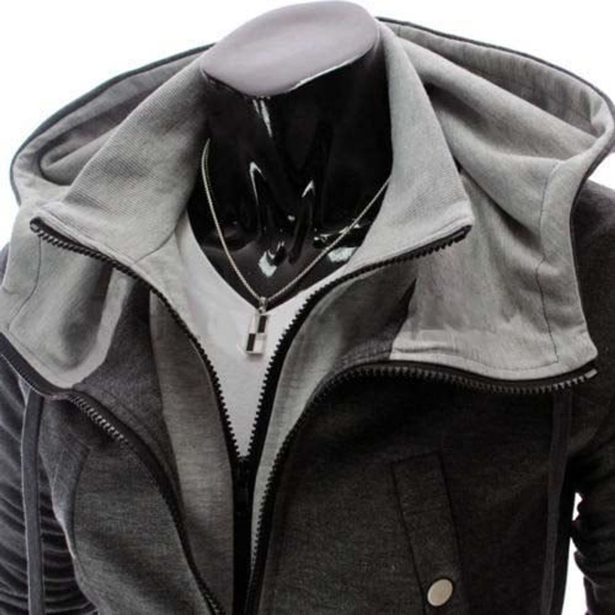 THE CLOTHING COMPANY - Chaqueta Hombre Algodon Perchado Buso Doble Cremallera